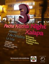 Cartel Tercera Pecha Kucha Night Xalapa 
